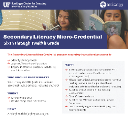 Micro-Credential Secondary Literacy Image